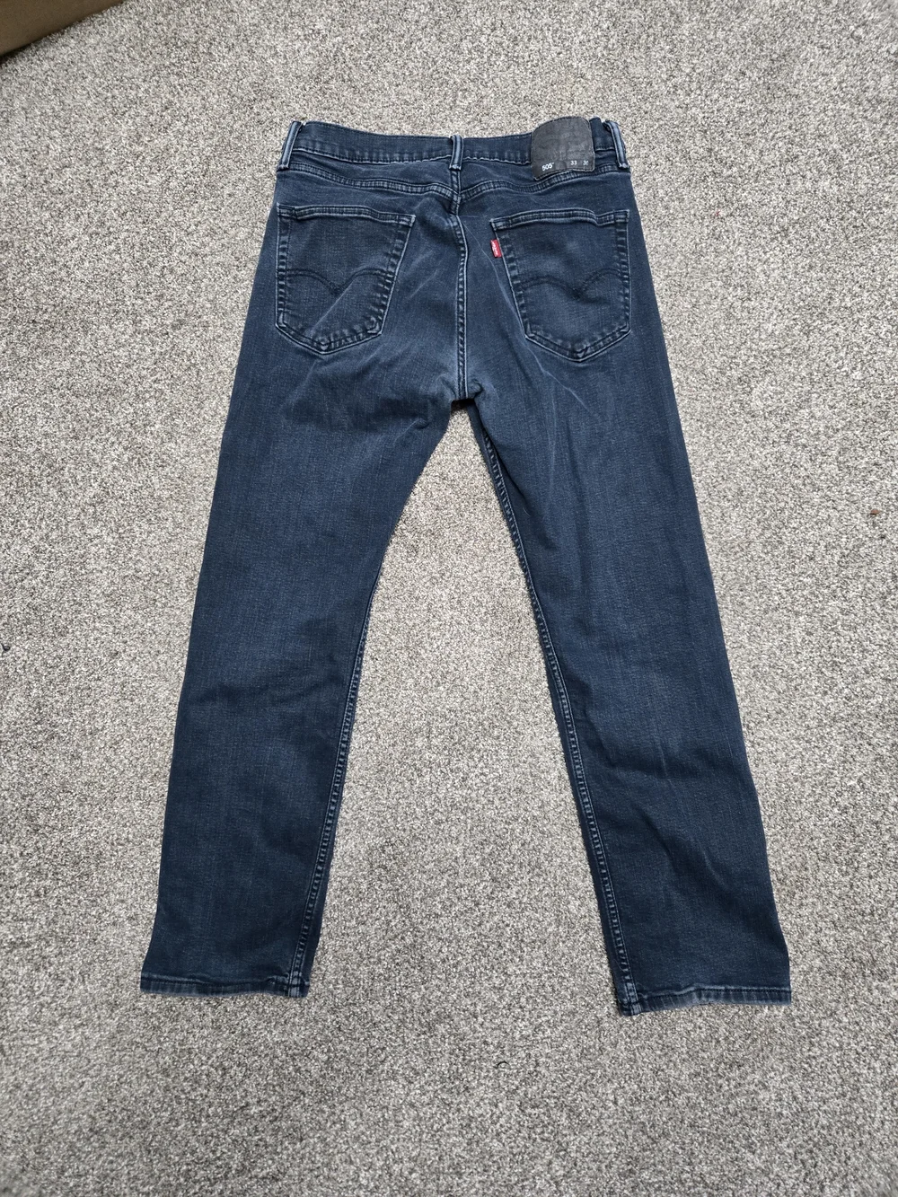 Levi's 505 Dark Blue Straight Leg Jeans 33x30